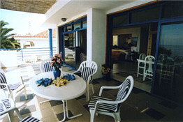 Terrasse der Villa