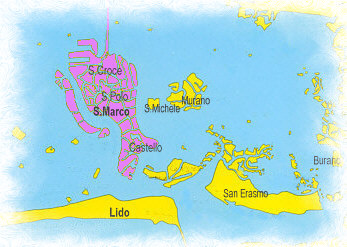 Venedig Karte